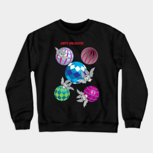 Sweet Halloween. Bats give candy Crewneck Sweatshirt